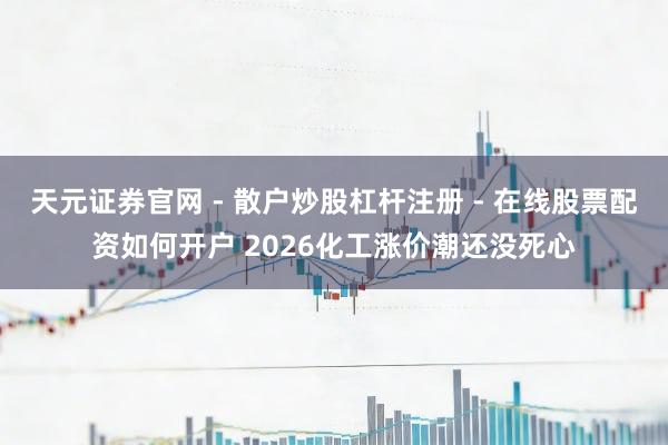 天元证券官网 - 散户炒股杠杆注册 - 在线股票配资如何开户 2026化工涨价潮还没死心