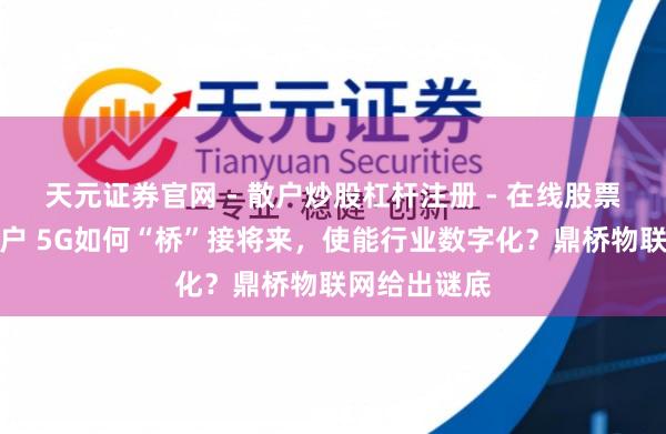 天元证券官网 - 散户炒股杠杆注册 - 在线股票配资如何开户 5G如何“桥”接将来，使能行业数字化？鼎桥物联网给出谜底
