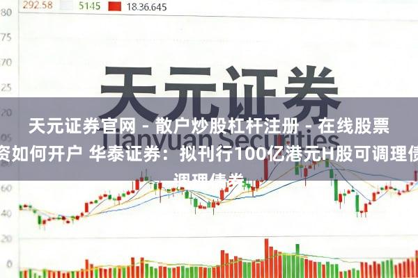 天元证券官网 - 散户炒股杠杆注册 - 在线股票配资如何开户 华泰证券：拟刊行100亿港元H股可调理债券